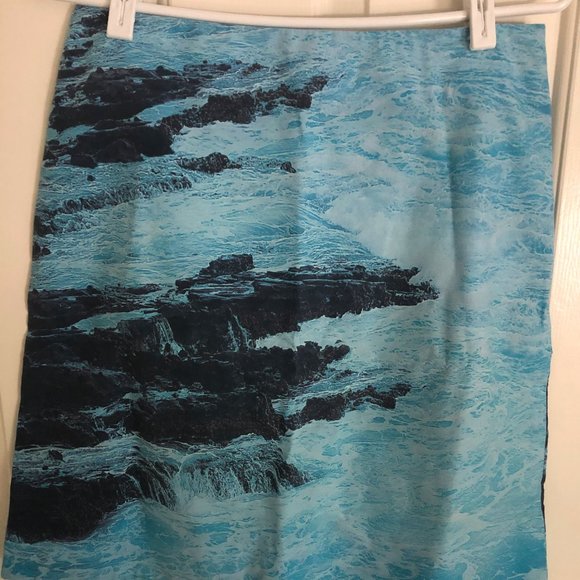 Anthropologie HD in Paris Digital Rapids Skirt - Picture 2 of 5